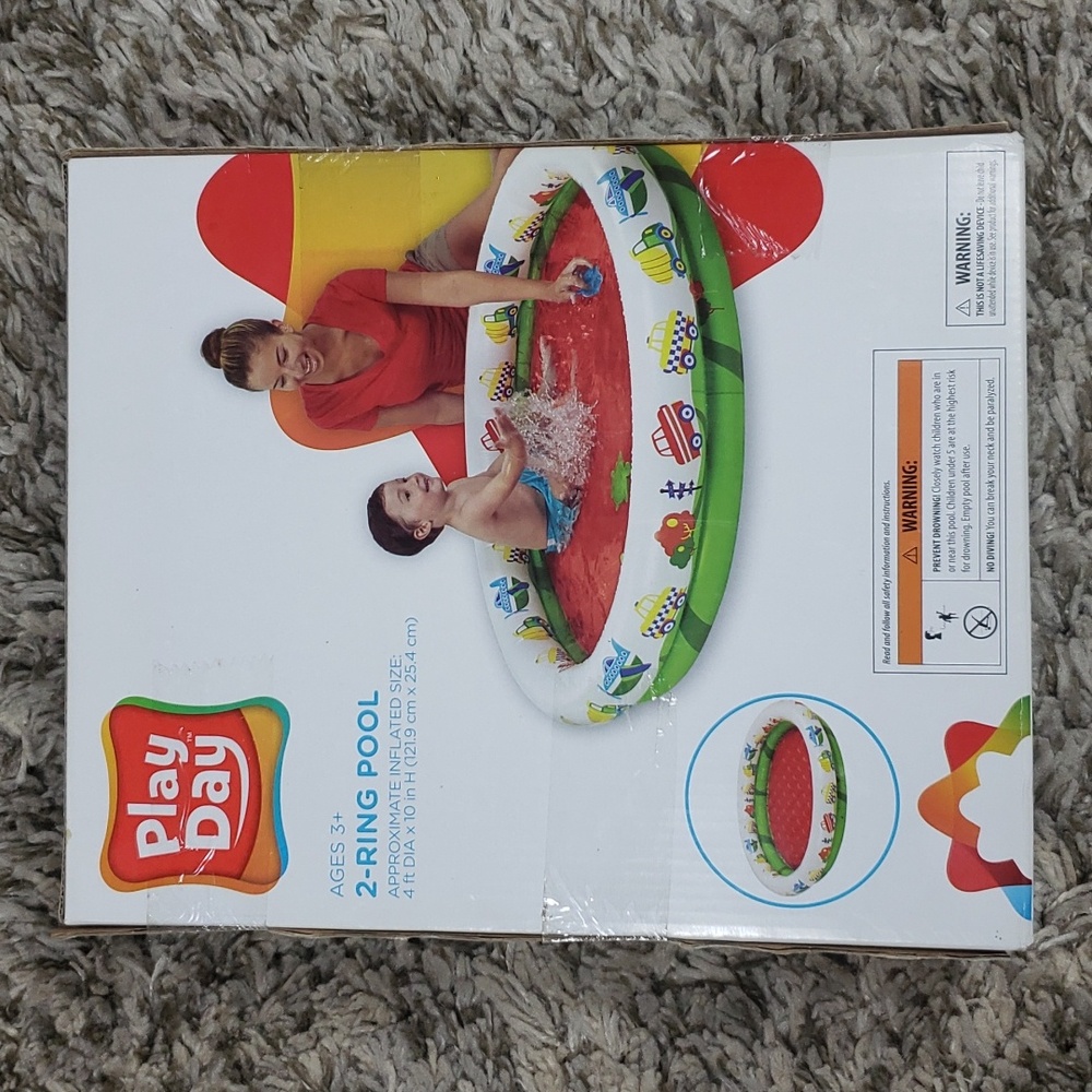 Play Day 2-Ring Inflatable Pool - Picture 5 of 5